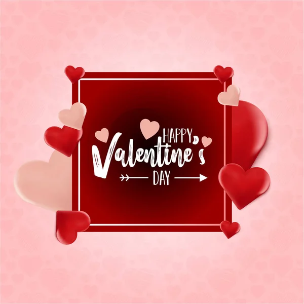 Szczęśliwy Tło Walentynki Miłość Ilustracja Wektorowa — Wektor stockowy