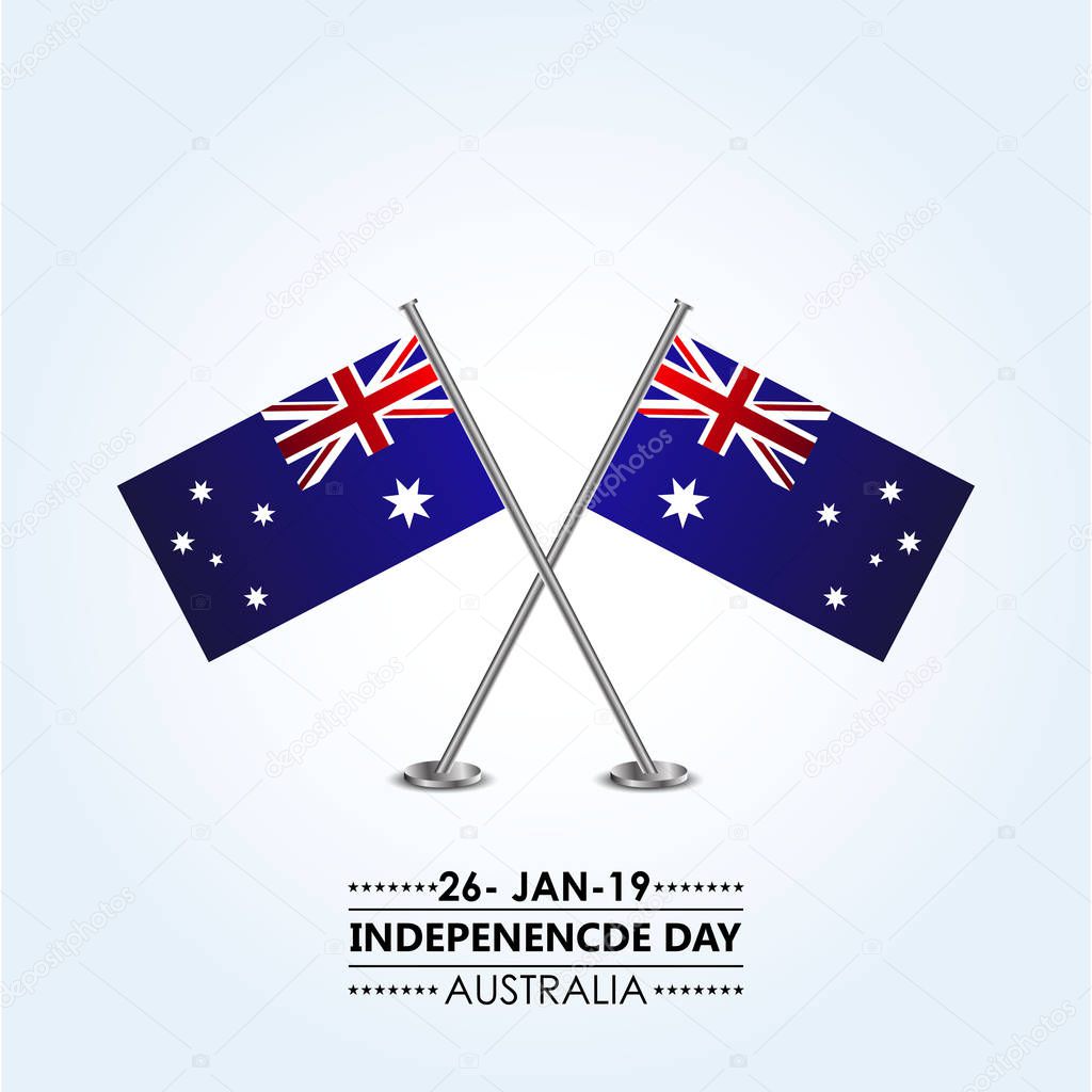 Australia independence day. 26 January Australian National Day Holiday background