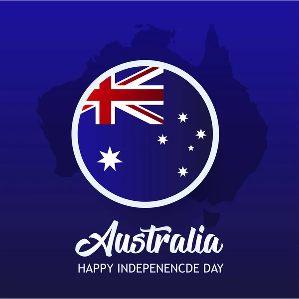 オーストラリア独立記念日 日オーストラリア ナショナルデーの休日背景 — ストックベクタ