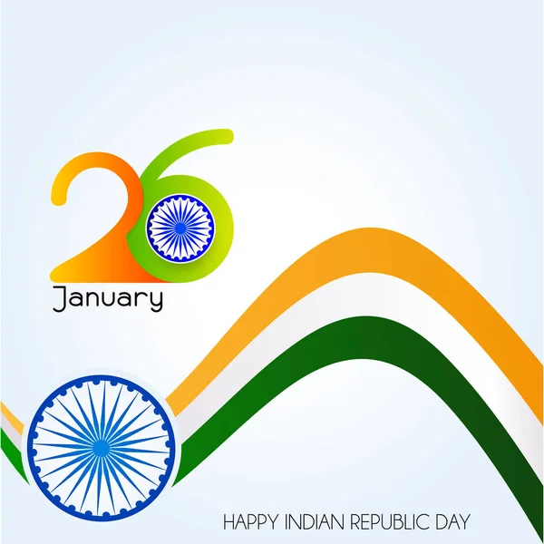Indien Republikens dag. 26 januari indisk bakgrund — Stock vektor