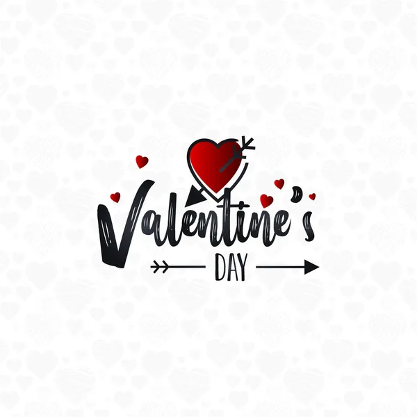 Happy Valentinstag Schriftzug Hintergrund — Stockvektor