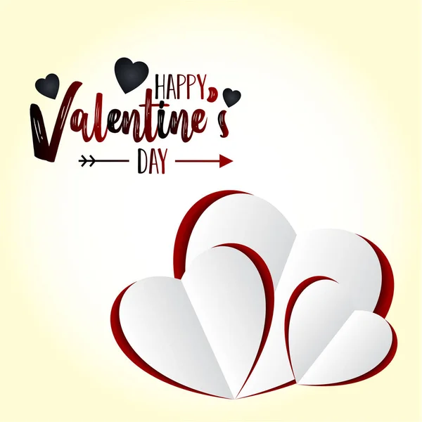 Happy Valentine Day Love Background Vektorillustration — Stockvektor