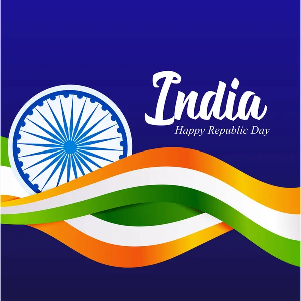 Indien Republikens Dag Januari Indisk Bakgrund — Stock vektor