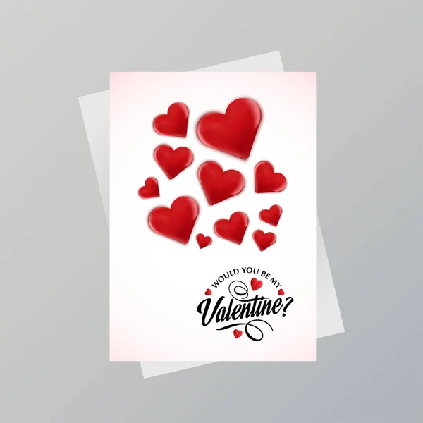 Feliz Día San Valentín Vector — Vector de stock