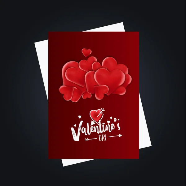 Feliz Día San Valentín Vector — Vector de stock