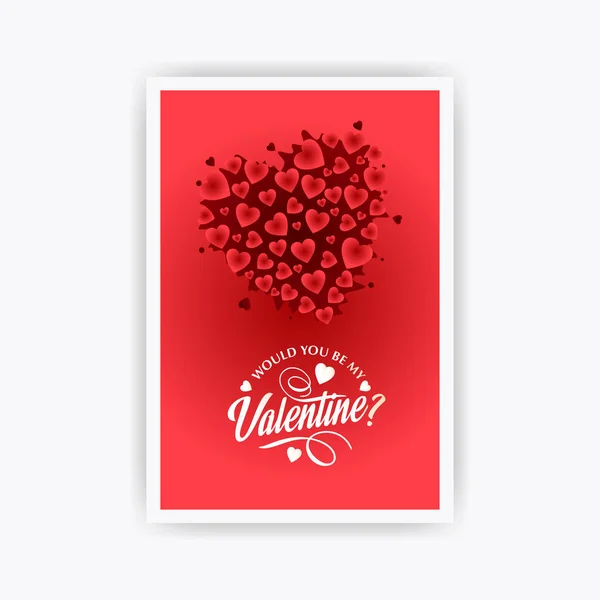 Glücklicher Valentinstag Vektor — Stockvektor