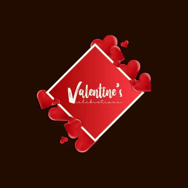 Valentine Abstrakt Hintergrund Vektor Illustration — Stockvektor