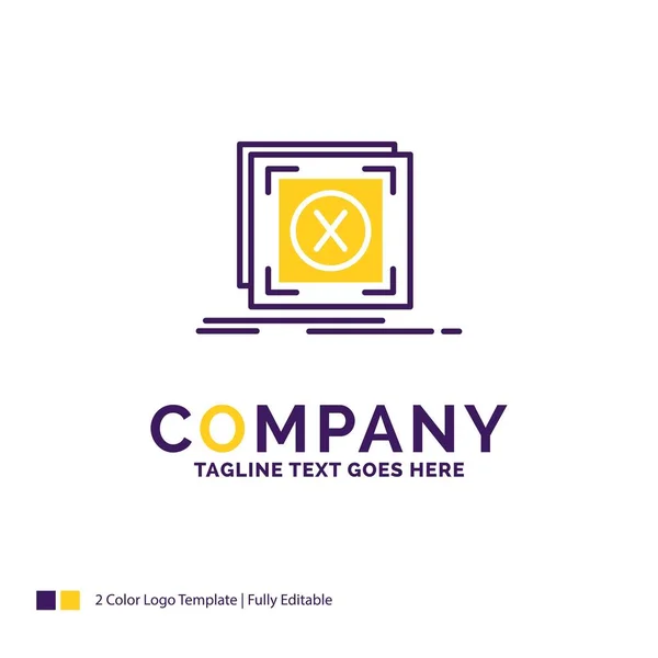Company Name Logo Design For error, application, message, proble — Stock Vector