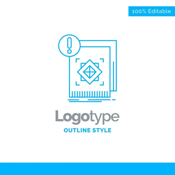 Дизайн синього логотипу для структури, стандарту, інфраструктури, інформування — стоковий вектор
