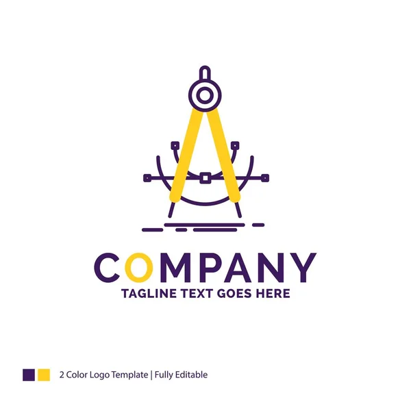 Nombre de empresa Logo Design For Precision, accure, geometry, compas — Vector de stock