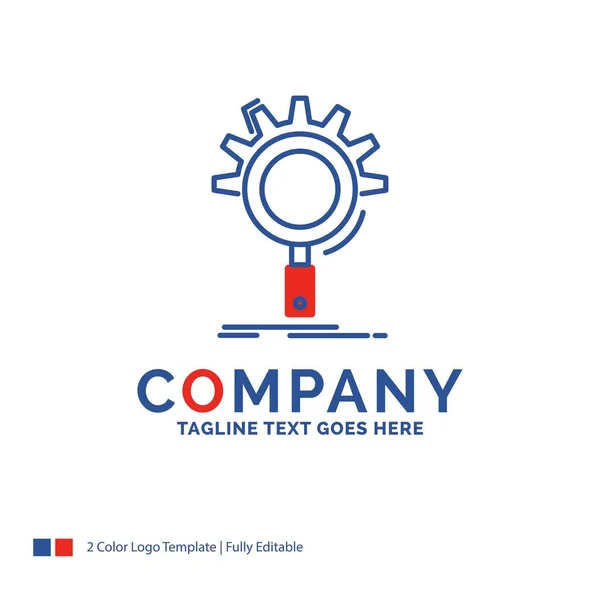 Company Name Logo Design For seo, search, optimization, process, — Stock Vector