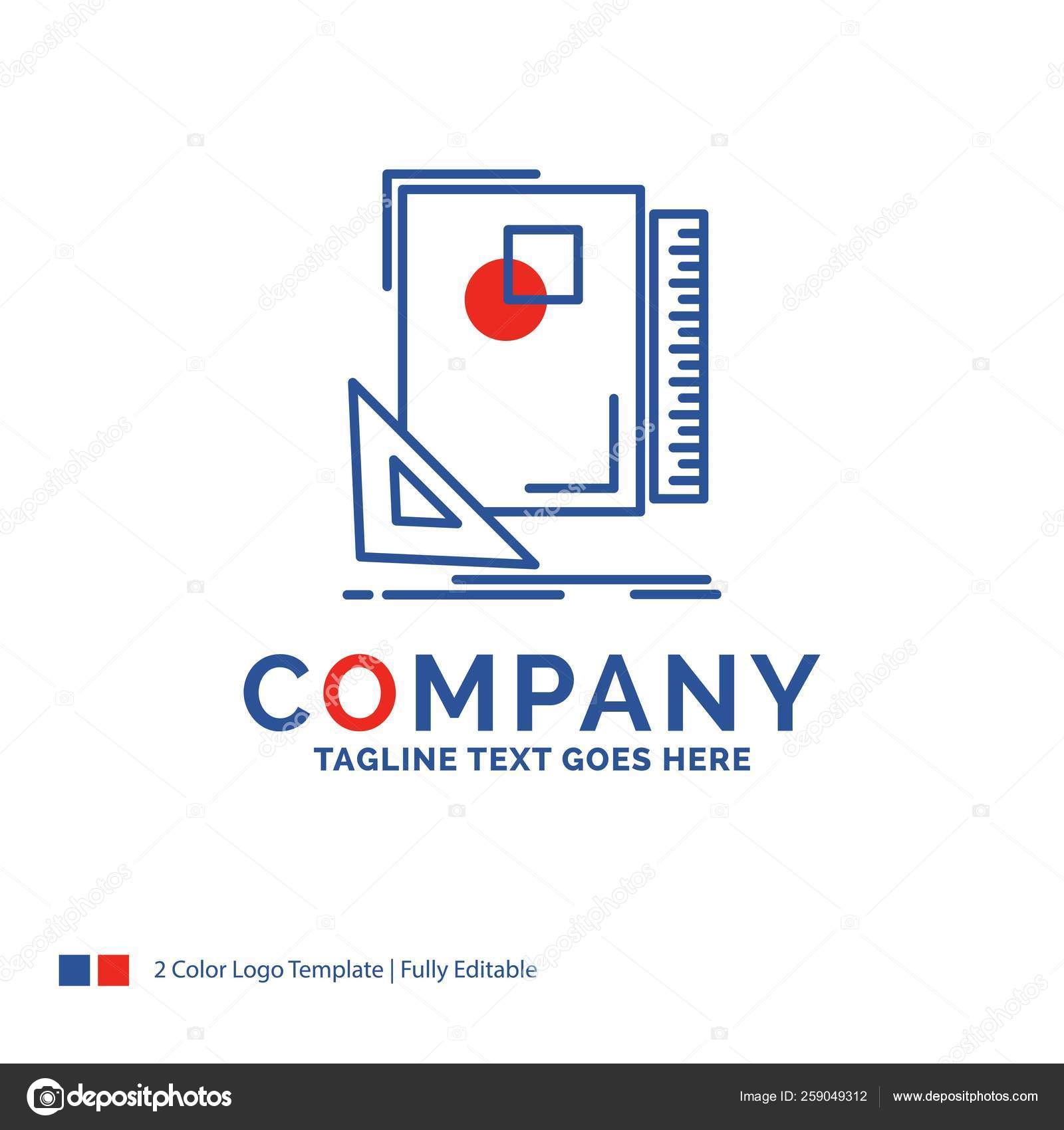 Company Name Logo Design For Design, layout, page, sketch, sketc Stock