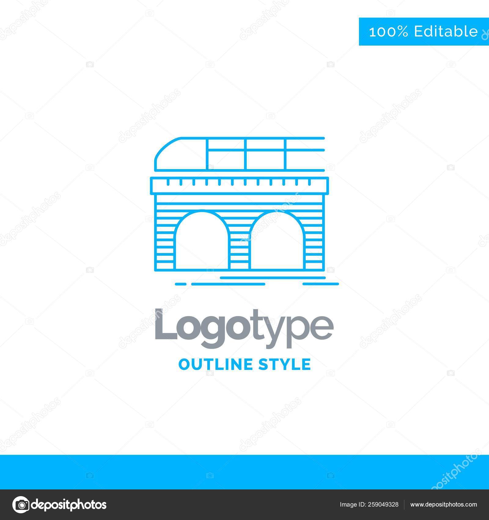 Blue Logo design for metro, railroad, railway, train, transport. Stock  Vector by ©Flatart 259049328, image size:1600x1700