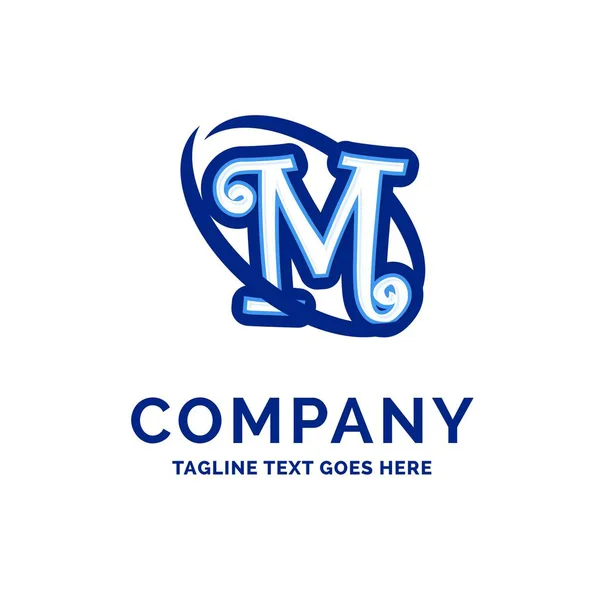 Ich bin firmenname design blue logo design. — Stockvektor