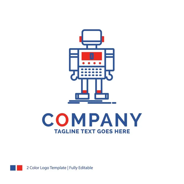Nombre de empresa Logo Design For autonomous, machine, robot, robotic — Vector de stock