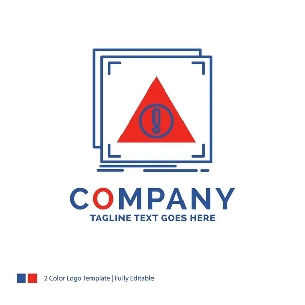 Company Name Logo Design For Error, Application, Denied, server, — Stock Vector