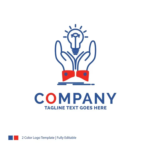 Název Společnosti Logo Design Pro Představu Nápady Kreativní Sdílení Ruce — Stockový vektor