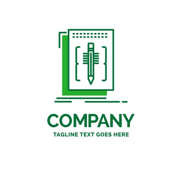 Code Edit Editor Language Program Flat Business Logo Template Creative — Stock Vector