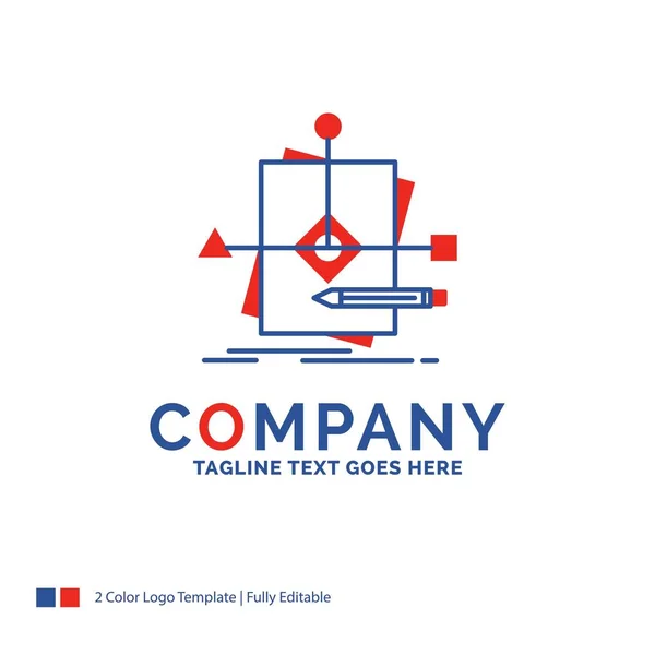 Company Name Logo Design For Algorithm, business, foretelling, p — Stock Vector