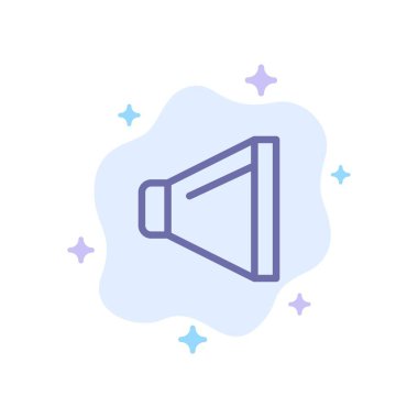 Ses, Sözcü, Soyut Bulut Arkaplanı Mavi Simge