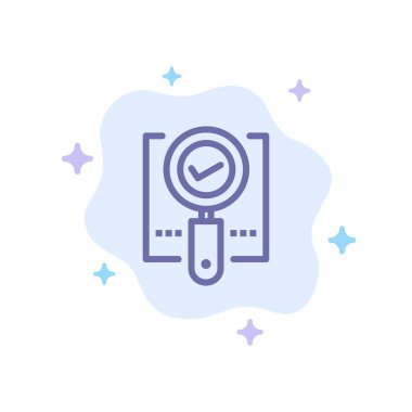 Keşfet, Bul, Büyüteç, Tamam, Soyut Bulutta Mavi Simge Ara