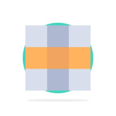 Menü, Ui, Temel Soyut Daire Arka Plan Düz renk Simgesi