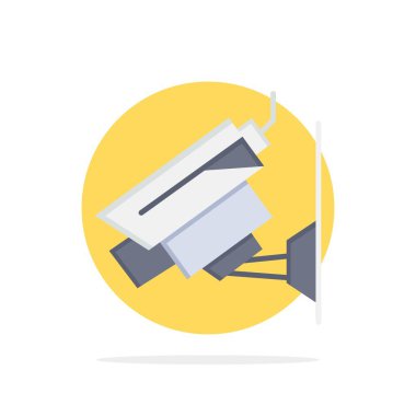 Kamera, Cctv, Güvenlik, Gözetim Soyut Daire Arka Plan 