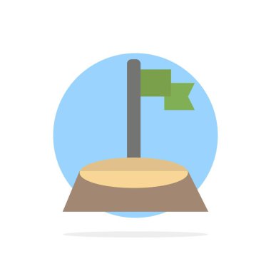 Köşe, Bayrak, Golf, Spor Soyut Daire Arka Plan Düz renk 