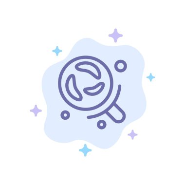 Bakteri, Laboratuvar, Araştırma, Soyut Cl Bilim Mavi Simge