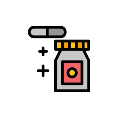 Tablet, Yağmurlu, Sıcaklık Düz Renk Simgesi. Vektör simgesi afiş 