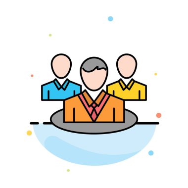 Grup, Sohbet, Dedikodu, Konuşma Soyut Düz Renk Simge Templ