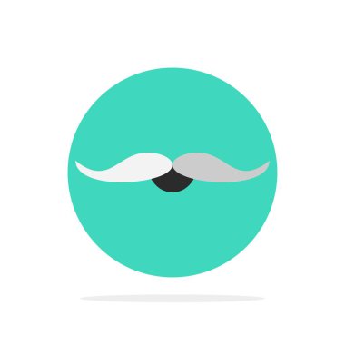 bıyık, hipster, Movember, Erkek, erkekler düz renk simge vektör