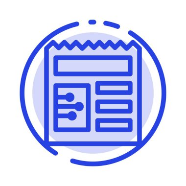 Belge, Temel, Ui Mavi Noktalı Satır Simgesi