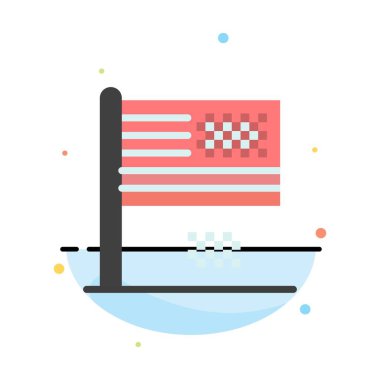 Amerikan Rüyası, Çöküş, Düşüş, Düşüş, Bayrak Soyut Düz Colo