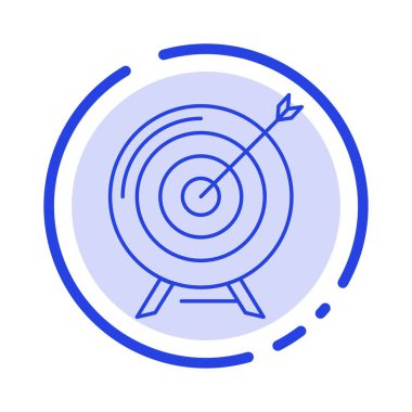 Hedef, amaç, arşiv, Iş, gol, misyon, başarı mavi Dott