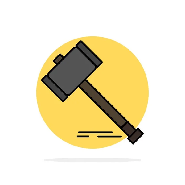 Cselekvési, árverés, bíróság, Gavel, Hammer, Law, jogi absztrakt Circl — Stock Vector