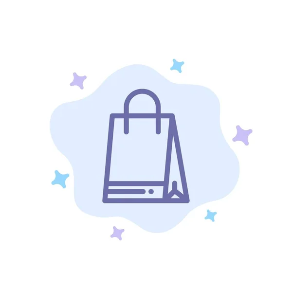 Väska, shopping, Kanada Blå ikon på abstrakt moln bakgrund — Stock vektor