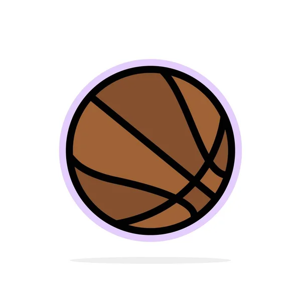 Éducation, ballon, basket-ball Résumé Cercle Arrière-plan Flat colo — Image vectorielle