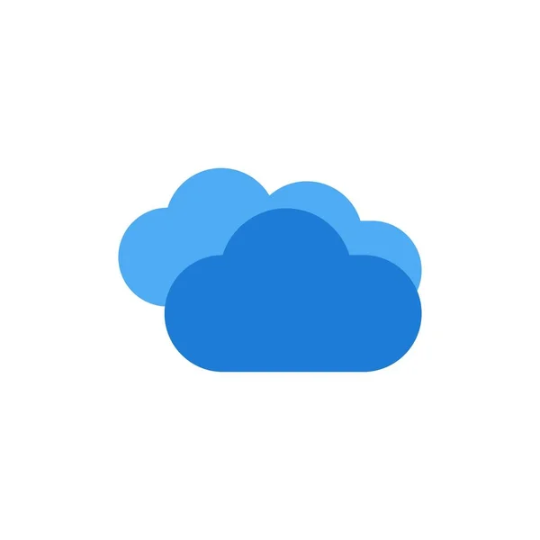 Lluvia de nubes, Pronóstico, Lluvia, Clima Lluvioso Icono de color plano — Vector de stock