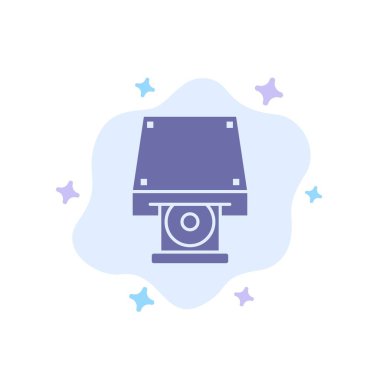 Dvd, Cdrom, Veri Depolama, Disk, Rom Mavi Simge Soyut Bulut 