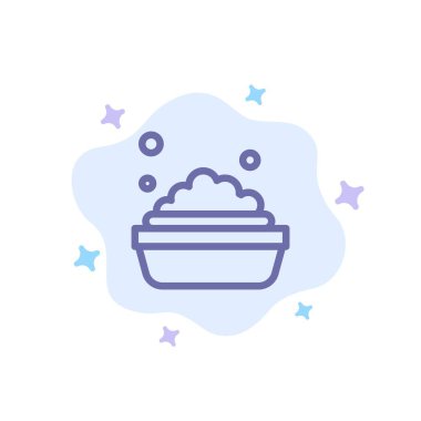 Soyut Bulut Arka Planda Kase, Temizlik, Yıkama Mavi Sonu