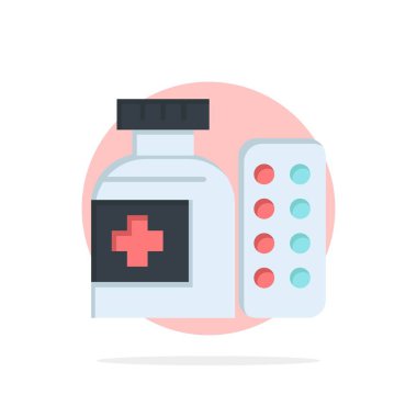 Tıp, Tıp, Pills, Hastane Soyut Circle Arka Plan Fl