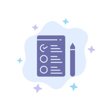 CV, Meslek, Iş arama mavi simge soyut bulut arka plan