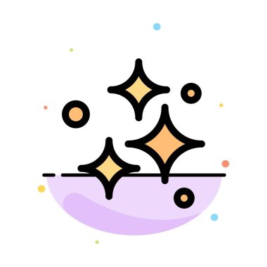 Temiz, Temizlik, Temiz, Yıkama, Yıkama Soyut Düz Renk Simge Te