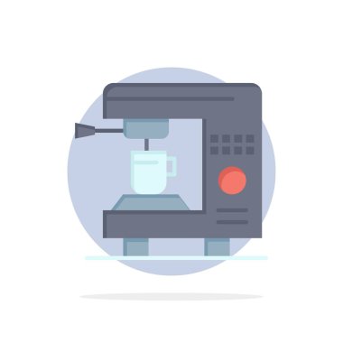 Kahve, elektrik, ev, makine soyut daire arka plan daire 