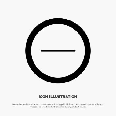 Arayüz, Eksi, Kullanıcı katı Gph Icon vektörü