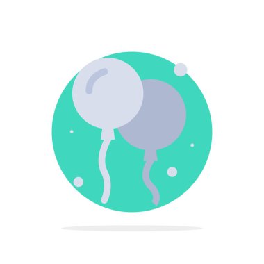 Balon, Fly, Kanada Soyut Daire Arka Plan Düz renk Simgesi