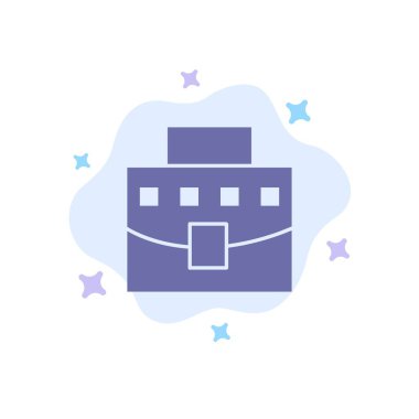 Kullanıcı, Çanta, İş, Office Blue Simge Soyut Bulut Backgrou