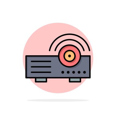 Sunum, Projektör, Makine, Hizmet Özet Çember Backgr