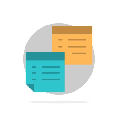 Yapışkan, Dosyalar, Not, Notlar, Ofis, Sayfalar, Kağıt Soyut Daire